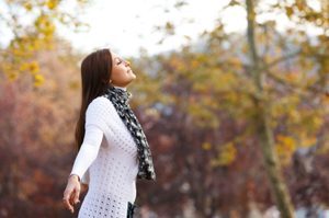 Image of a young woman in a peaceful state on Affiliated Hypnosis Services Hypnosis Jacksonville Florida